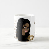 Funny Best Friends BAD EINFLUSS Karikatur Schwarz Kaffeetasse (Mittel)