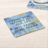 Funny Best Friends Bellinzona Highlights Rechteckiger Pappuntersetzer (angewinkelt)