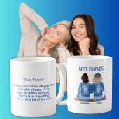 Funny Best Friends Personalisiert Kaffeetasse