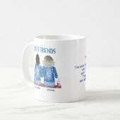 Funny Best Friends Personalisiert Kaffeetasse (Vorderseite Links)