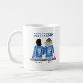 Funny Best Friends Personalisiert Kaffeetasse (Links)
