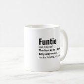 Funny Best Funtie Definition Kaffeetasse (VorderseiteRechts)