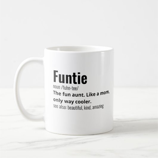 Funny Best Funtie Definition Kaffeetasse (Links)