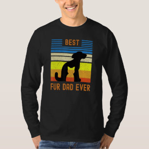 Funny Best Fur Vater je Vintag Retro Hund und Katz T-Shirt