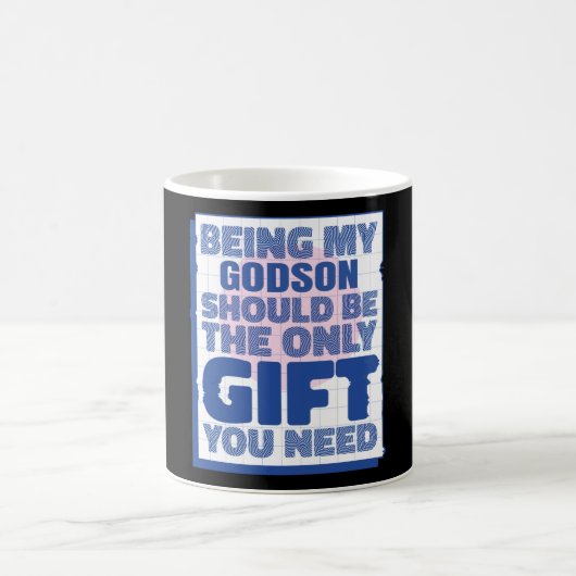Funny Best Gift for Godson Birthday Christmas Kaffeetasse (Mittel)