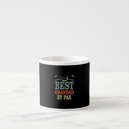 Funny Best Grandad by Par Vathage Golf Geschenk Espressotasse (Vorderseite)