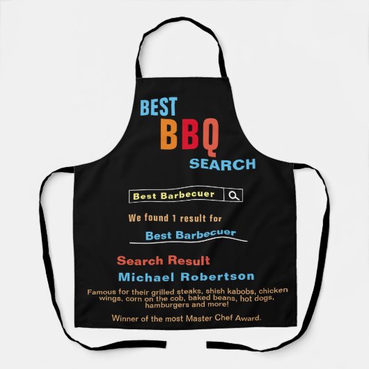 Funny Best GRILLEN Search All-over Print Schürze (Vorderseite)