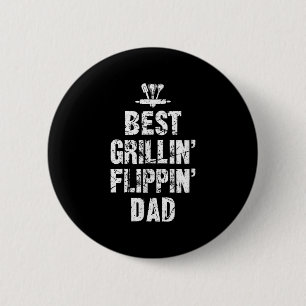 Funny Best Grilling Drehend Vater Grillen Meat Gri Button