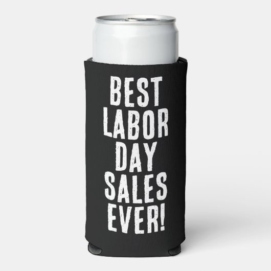 Funny "Best Labour Day Sales überhaupt". Schwarz u Selters Dosenkühler (Seltzer Vorderseite)