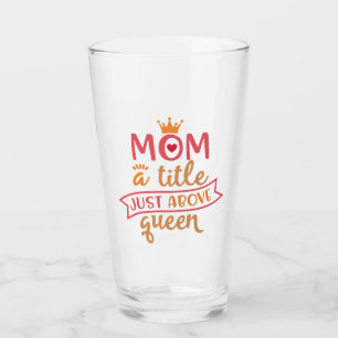 Funny Best Mama Design Idee für Mamas Glas