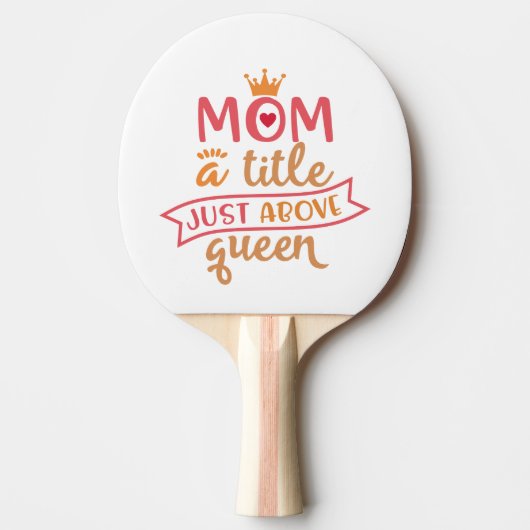 Funny Best Mama Design Idee für Mamas Tischtennis Schläger (Vorderseite)