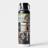 Funny Best Mama Ever 8 Foto Collage Trinkflasche (Rückseite)