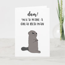Funny Best Man Vorschlagal Card