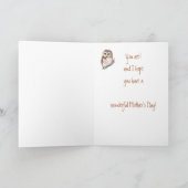 Funny Best Mothe's Day Mama Wise Owl Spaß Karte (Innenseite)