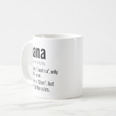 Funny Best Nana Grandad Definition für Großvater Kaffeetasse (Vorderseite Links)