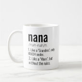 Funny Best Nana Grandad Definition für Großvater Kaffeetasse (Links)