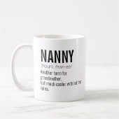 Funny Best Nana Grandad Definition für Großvater Kaffeetasse (Links)