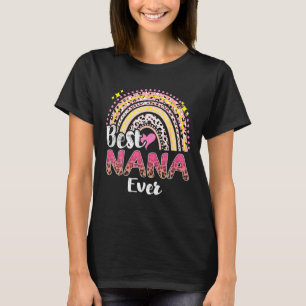 Funny Best Nana je Rainbow Niedlich Mütter Tag für T-Shirt