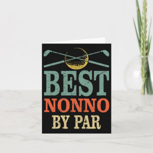 Funny Best Nonno Par Vatertag Golf Geschenk Gra Karte