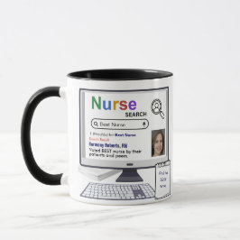 Funny Best Nurse Suchergebnis mit Foto Tasse