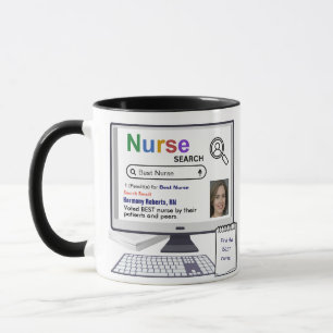 Funny Best Nurse Suchergebnis mit Foto Tasse