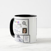 Funny Best Nurse Suchergebnis mit Foto Tasse (Vorderseite Links)