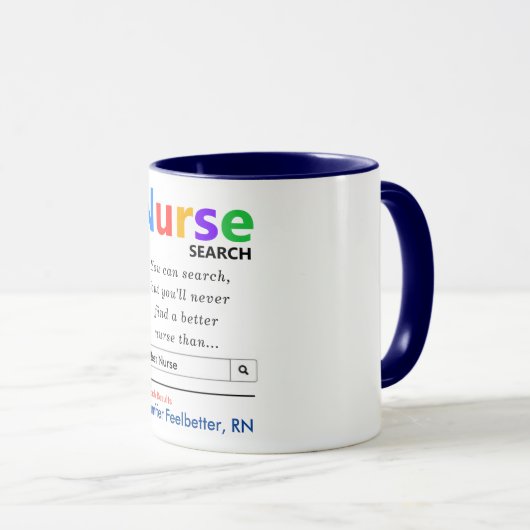 Funny Best Nurse Tasse (VorderseiteRechts)