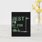 Funny Best Pa By Par Vatertag Golf Karte (Gelbe Blume)