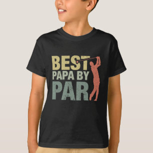 Funny Best Papa By Par Vatertag Golf Geschenk Nr. T-Shirt