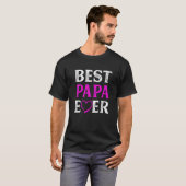 Funny Best Papa Ever Matching Family Valentines Da T-Shirt (Vorne ganz)
