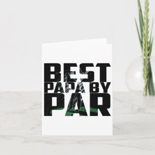 Funny Best Papa Par Vaterdage Golf Shirt Geschenk Karte