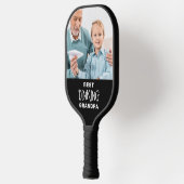 Funny Best Pickleball Opa Personalisiert 2 Foto Schläger (Links)