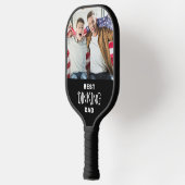 Funny Best Pickleball Vater Personalisiert 2 Foto Pickleball Schläger (Links)