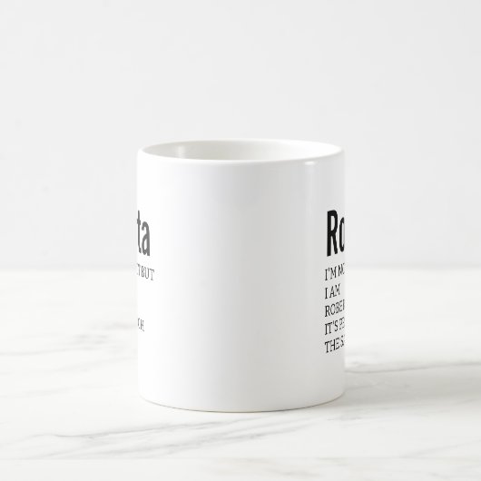 Funny Best Sarcastic Roberta Definition Geschenk Kaffeetasse (Mittel)