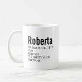 Funny Best Sarcastic Roberta Definition Geschenk Kaffeetasse (Links)