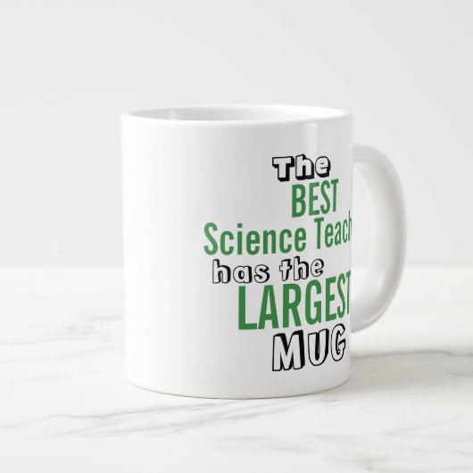 Funny Best SCIENCE LEHRER Große Tasse Lehrangebot (Vorderseite Rechts)