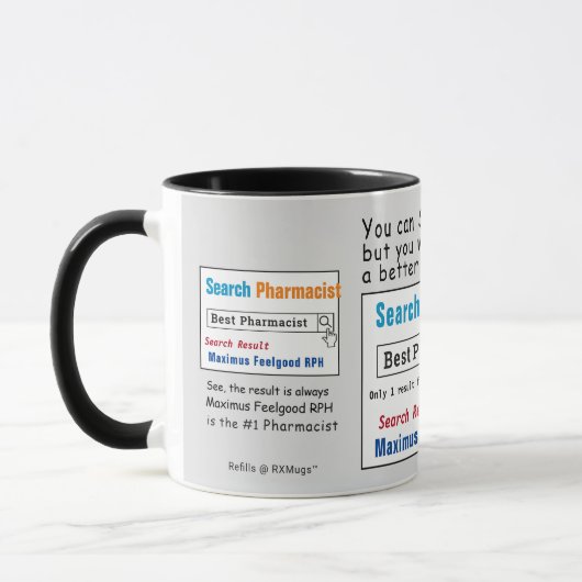 Funny Best Search Tasse (Links)