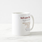 Funny Best Software Engineer Definition Geschenk C Kaffeetasse (VorderseiteRechts)