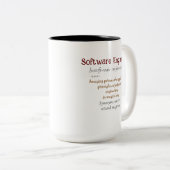Funny Best Software Engineer Definition Geschenk C Zweifarbige Tasse (VorderseiteRechts)