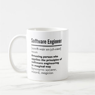 Funny Best Software Engineer - Design-Geschenk Kaffeetasse