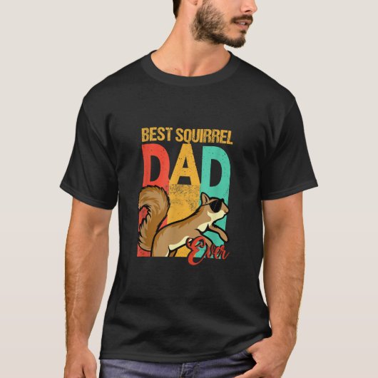 Funny Best Squirrel Vater Ever Squirrel Daddy T-Shirt (Vorderseite)