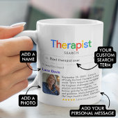 Funny Best Therapist Ever Search Ergebnis mit Foto Kaffeetasse