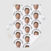 Funny Best Vater by Par Custom Face pattern Golfhandtuch (Insitu)