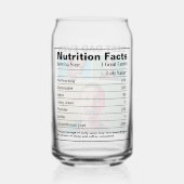 Funny Best Vater Ever Foto | Ernährungsdaten Dosenglas (Rückseite)