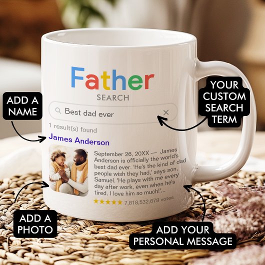 Funny Best Vater Suchergebnisse mit Foto Kaffeetasse