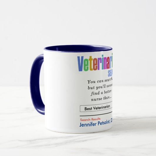Funny Best Veterinary Tasse (Vorderseite Links)