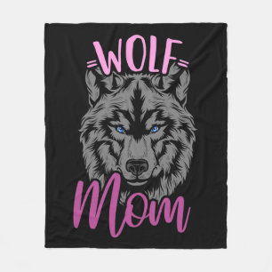 Funny Best Wolf Mama je Geschenke Fleecedecke