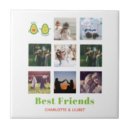 Funny BESTE FREUNDIN FOTO COLLAGE Geschenk Persona Fliese