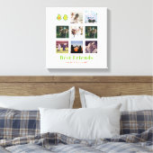 Funny BESTE FREUNDIN FOTO COLLAGE Geschenk Persona Leinwanddruck (Insitu (Schlafzimmer))