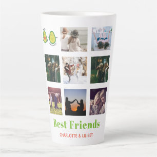 Funny BESTE FREUNDIN FOTO COLLAGE Geschenk Persona Milchtasse